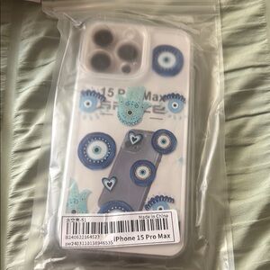 Apple Blue Whimsical iPhone Case with Circular Designs